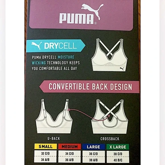PUMA | Performance 3 Pack Seamless Sports Bra - Picture 13 of 14